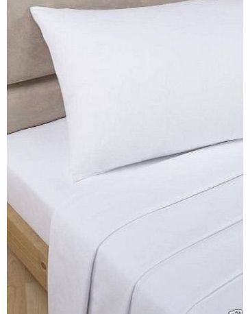 King Size, Extra Deep (16``), 300 Thread Count Egyptian Cotton Fitted Sheet, White by Viceroybedding