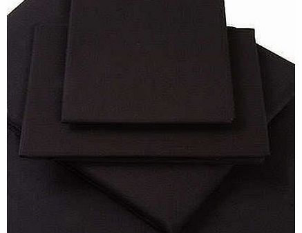 King Size, Extra Deep (16``), Black, 200 Thread Count Egyptian Cotton Fitted Sheet by Viceroybedding