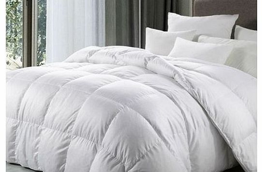 Luxury Goose Feather and Down Duvet / Quilt , 15 Tog , King Size