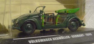 Victoria 1:43rd Scale Military Vehicle - Volkswagen Hebmuller - Germany - 1949
