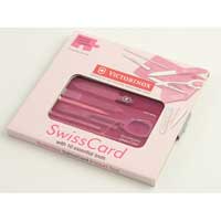 Breast Cancer SwissCard Translucent Pink