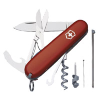 Compact Red Swiss Army Knife 15 Functions 1340500