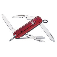 Manager Translucent Red Swiss Army Knife 10 Functions 06365T