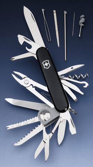 Penknife - Swiss Champ - Black - #CLEARANCE