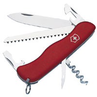 Rucksack Red Lock Blade Swiss Army Knife 12 Functions 0886300