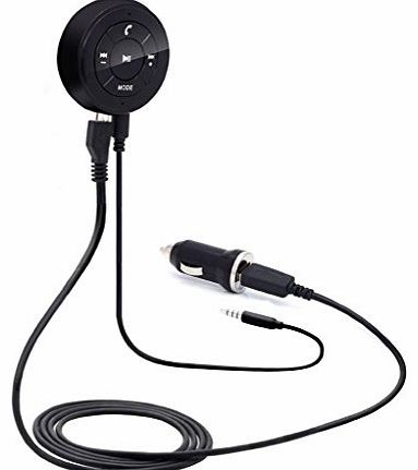 VicTsing Bluetooth Music Audio Receiver Adapter Hands free Car kit For iPhone 5S 5C 5 4S, iPad 4, iPad Mini, iPad air, iPod, MacBooks, Samsung Galaxy S5, Galaxy S4, Note 2, Note 3, HTC One M7 M8, Noki