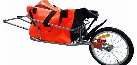 vidaXL Bicycle Trailer One-wheel with Luggage Bag