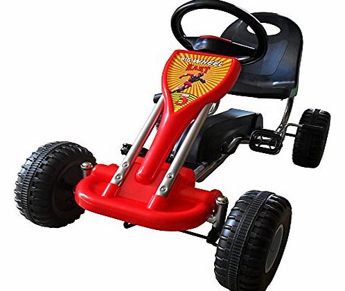 vidaXL Red Pedal Go Kart