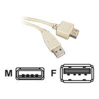 2m USB A male - A female