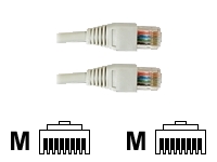 VIDEK Booted Cat5e UTP Patch Cable Beige 10Mtr