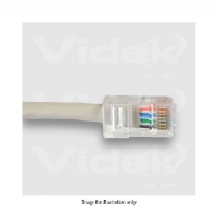 VIDEK Unbooted Cat5e UTP Patch Cable Black 15Mtr