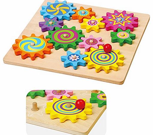 Wooden Spinning Gears & Cogs
