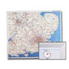 Viking 100 Miles Around London Map-Framed