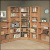 Viking at Home Low Wide Bookcase-Beech