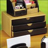 Viking wooden 3 drawer unit-black
