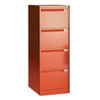 Bisley 4 Drawer Filing Cabinet-Red
