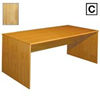 Viking (C) Scandinavian Real Wood Veneer Large Desk-Oak