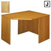 Viking (J) Scandinavian Real Wood Veneer Corner Table-Oak