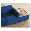 Left Arm Reception Chair - Royal Blue