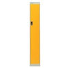 Viking Link Single Door Locker-Grey With Yellow Door