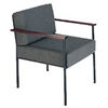 Viking Steel-Frame Reception Armchair-Slate Grey