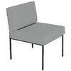 Steel-Frame Reception Chair-Grey