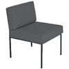 Viking Steel-Frame Reception Chair-Slate Grey