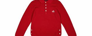 2-12yrs red pure cotton polo