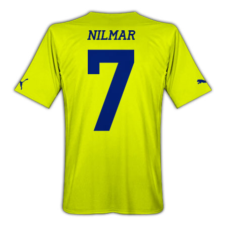 Villareal Puma 2010-11 Villarreal Puma Home Shirt (Nilmar 7)