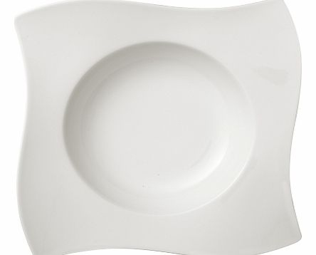 New Wave Pasta Bowl, White, 28cm