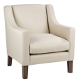 Chair - Micro suede Taupe - Light leg stain
