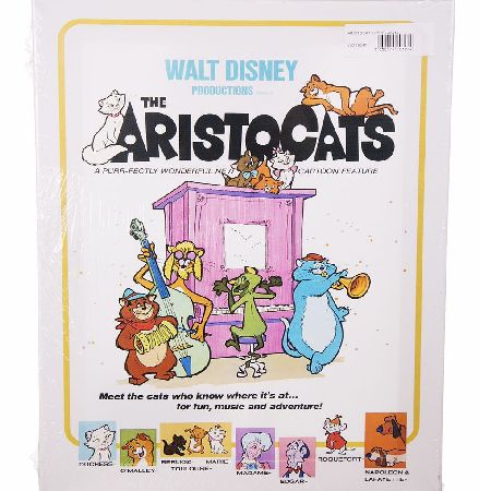 Vintage Disney Aristocats Canvas Print 30 x 40cm