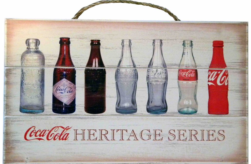 Vintage Distressed Coca-Cola Bottle Evolution