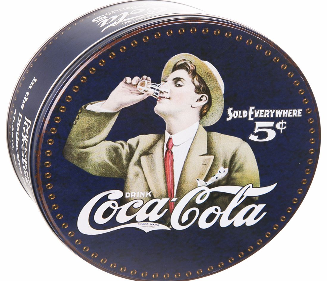 Vintage Navy Coca-Cola 8`` Round Cake Tin
