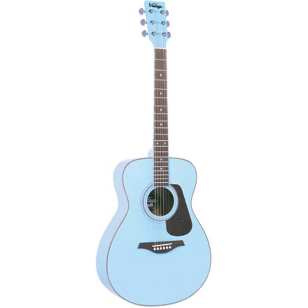 Vintage V300 Acoustic Guitar Baby Blue