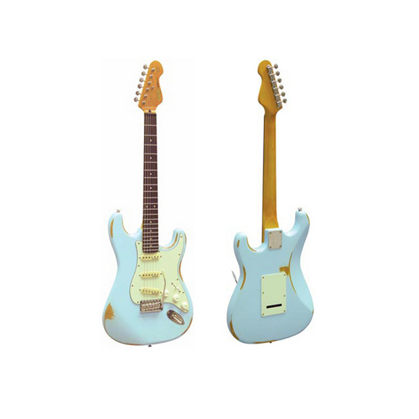 Vintage V6 ICON Electric Guitar in Blue