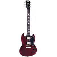 Vintage VS6 Electric Guitar Cherry Red Gold HW