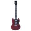 Vintage VS6 SG-style Electric Guitar (Cherry Red)
