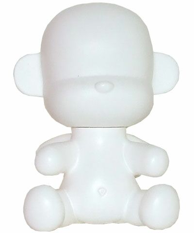 Toy2r 3.5`` Baby Qee DIY Angel Monkee White