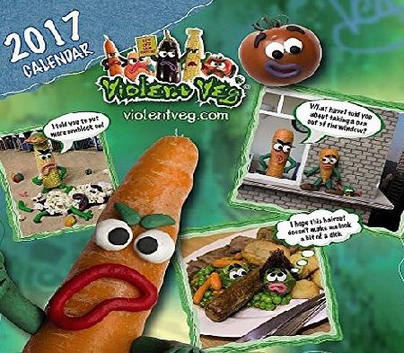 Violent Veg Classic Desk Calendar 2017 NEW - Humorous Gift