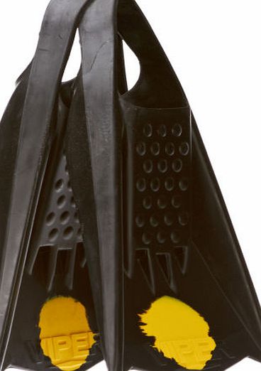 Viper MS Hard Bodyboard Fins - Black/ Yellow