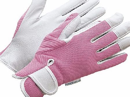 Viridescent Ladies Leather Gardening Gloves - Feminine Slim-fit Work Gloves for Women (Medium or Small). Ideal for Garden and Household Tasks, Safe for Pruning Roses! Best XMAS Gift Idea for Gardeners. Buy ON SAL