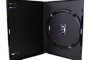 25 x Single Black Amaray DVD/CD/BLU RAY Case