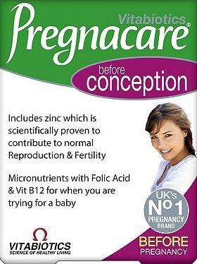 Vitabiotics, 2041[^]10077556 Pregnacare Conception 30 One-a-Day