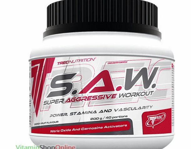 Vitamin Shop S.A.W. POWDER 200g MUSCLE, STRENGTH SUPER ANABOLIC WORKOUT SAW TREC NUTRITION FREE Pamp;P