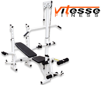 Weight Bench Vitesse Deluxe With Lat Pull Down