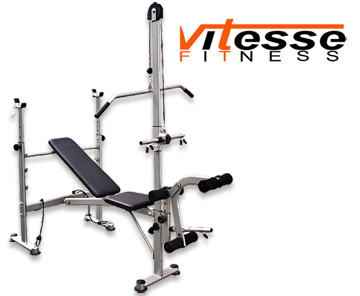 Weight Bench Vitesse With Lat Pull Down