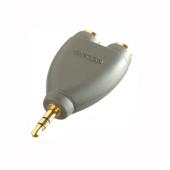 vivanco Y Adapter Plug 2 3.5mm Jacks Into 1 Socket