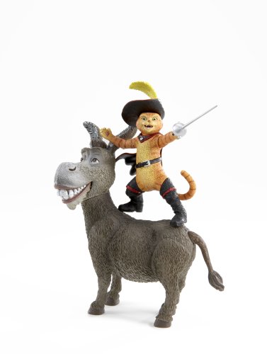 Vivid Imaginations Shrek - Movie Action Figure Donkey and Puss n Boots