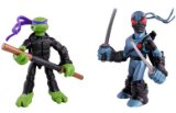 Teenage Mutant Ninja Turtles The Movie Mini Mutants 2 Pack - Donatello and Foot Tech Ninja